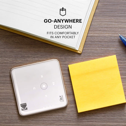 Kodak Ultra Mini Portable Projector - HD 1080p support LED DLP Rechargeable Pico Projector - 100" Display, Built-in Speaker - HDMI, USB and Micro SD - Compatible with iPhone iPad, Android Phones