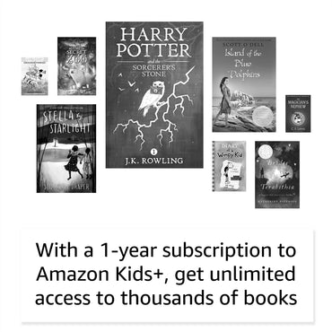 Kindle Kids (2022 release) - Includes access to thousands of books, a cover, and a 2-year worry-free guarantee - Space Whale