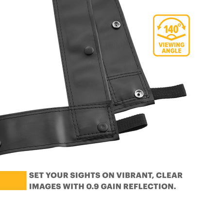 KODAK 120” Replacement Projector Screen | Fast Fold High Contrast White Projection Backdrop for Outdoor & Indoor Movies in Front Projection | Easy Clean Glare Proof, Wrinkle Free Fabric