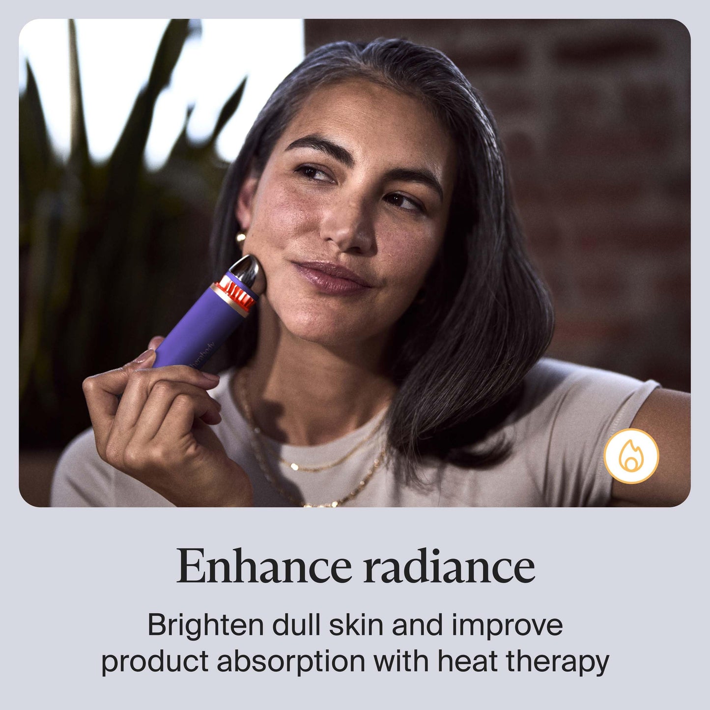 Therabody TheraFace Depuffing Wand - Cold and Heat Skincare Treatment to Depuff and Glow; Beauty Wand, Face Roller and Eye Massager for Eye Puffiness, Dark Circles and Skin Radiance (Indigo)