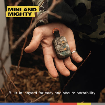 Skullcandy Dime 3 Wireless Earbuds, Bluetooth Headphones, Noise Isolating Fit, Up to 20 Hours Battery, Microphone for iPhone Android, Easy Carry with Integrated Lanyard - Realtree APX Black/Orange