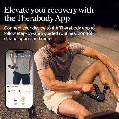 TheraGun Therabody Prime (5th Generation) - Deep Tissue Percussion Therapy Massage Gun - Bluetooth Enabled, Personal Massager for Pain Relief in Neck, Back, Leg, Shoulder and Body (Black)