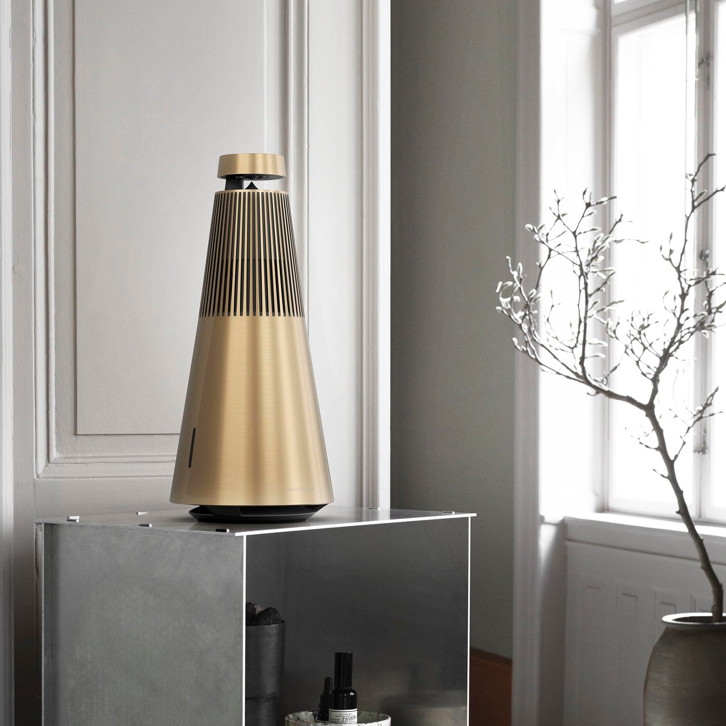 Bang & Olufsen Beosound 2 (3rd Generation) Multiroom Wi-Fi Speaker, Gold Tone