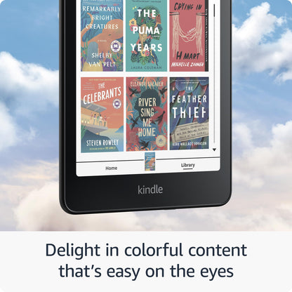 Amazon Kindle Colorsoft Signature Edition 32GB (newest model) - With color display, auto-adjusting front light, wireless charging, and long battery life - Metallic Black