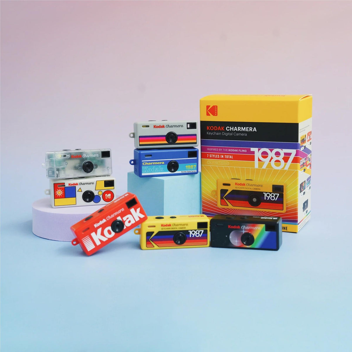 Kodak Charmera Keychain Mini Digital Camera Blind Box - 6 Pack