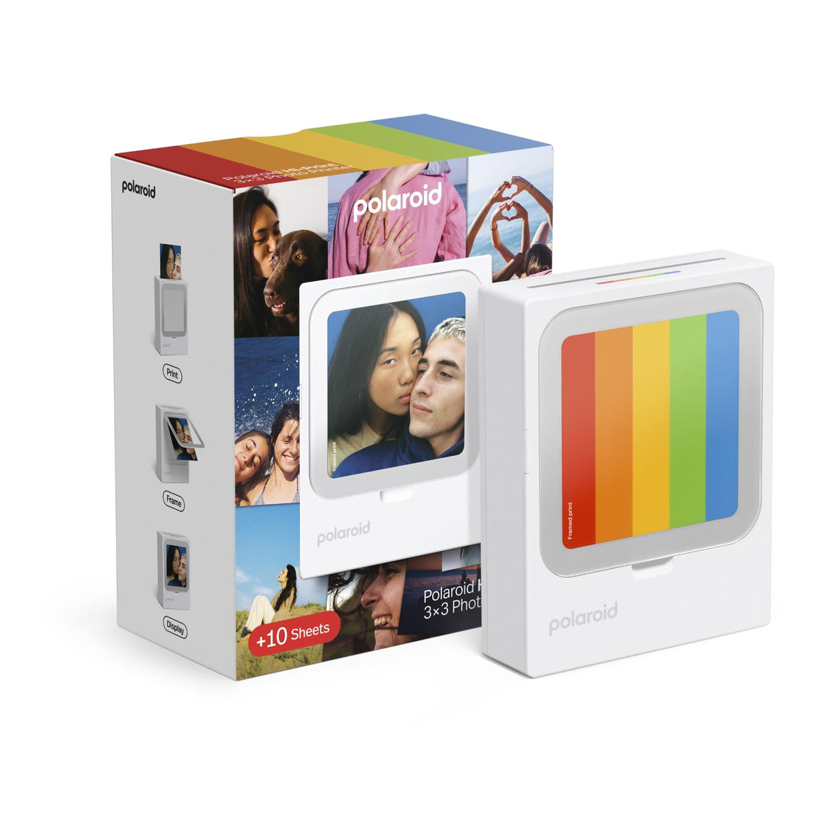 Polaroid Hi-Print 3x3 Bluetooth Pocket Photo Printer & Paper Bundle