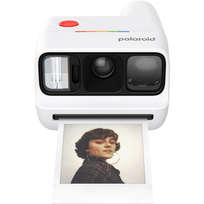 Polaroid Go Gen 3 Compact Analog Instant Camera & Color Film Bundle - White