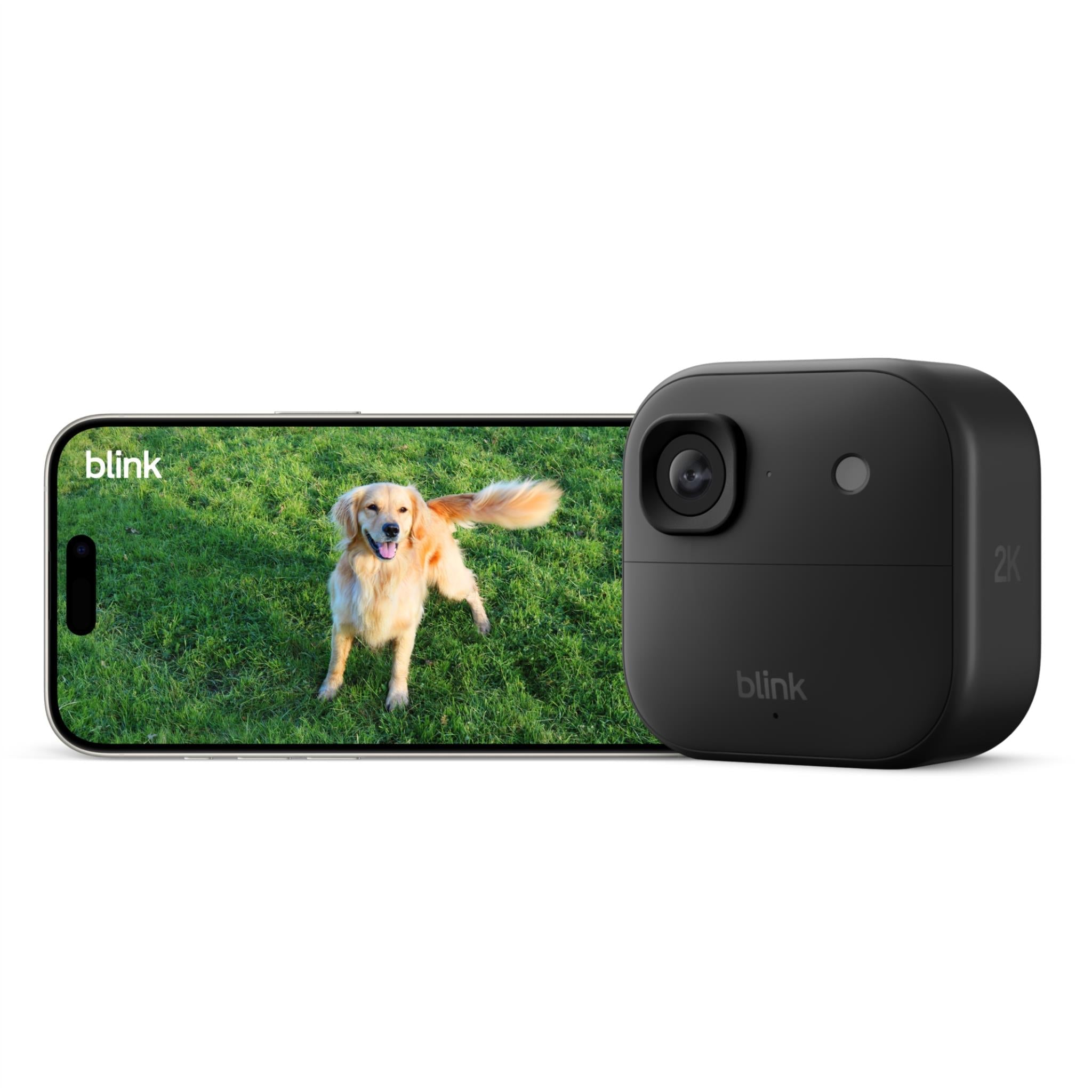 Blink Outdoor 2K+ Wireless Smart Security Camera - 1 Camera System - Black