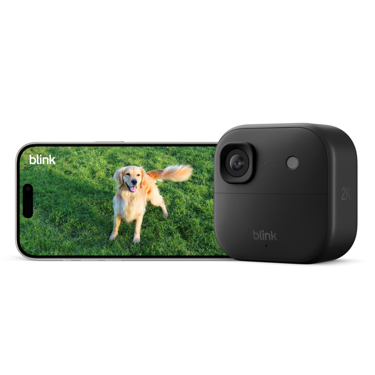 Blink Outdoor 2K+ Wireless Smart Security Camera - 2 Camera System - Black