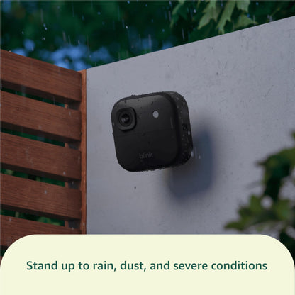 Blink Outdoor 2K+ Wireless Smart Security Camera - 1 Camera System - Black