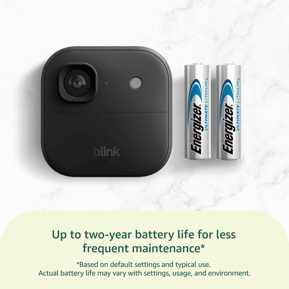 Blink Outdoor 2K+ Wireless Smart Security Camera - 1 Camera System - Black