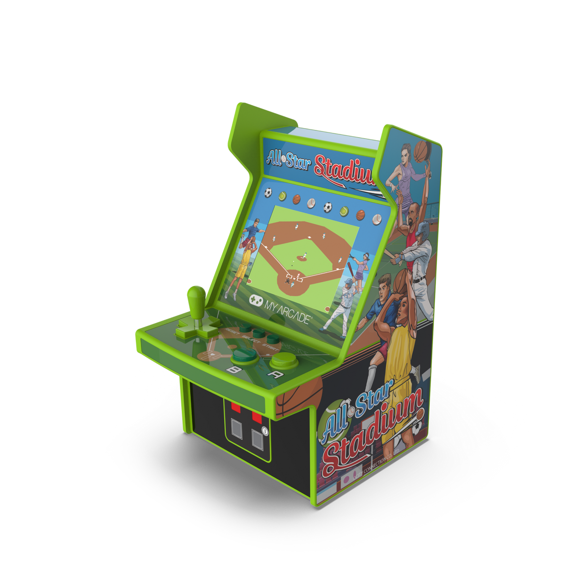 My Arcade Micro Player 6.8" All-Star Stadium Collectible Retro Arcade (307 Games in 1)