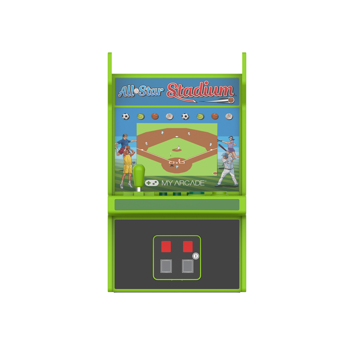 My Arcade Micro Player 6.8" All-Star Stadium Collectible Retro Arcade (307 Games in 1)