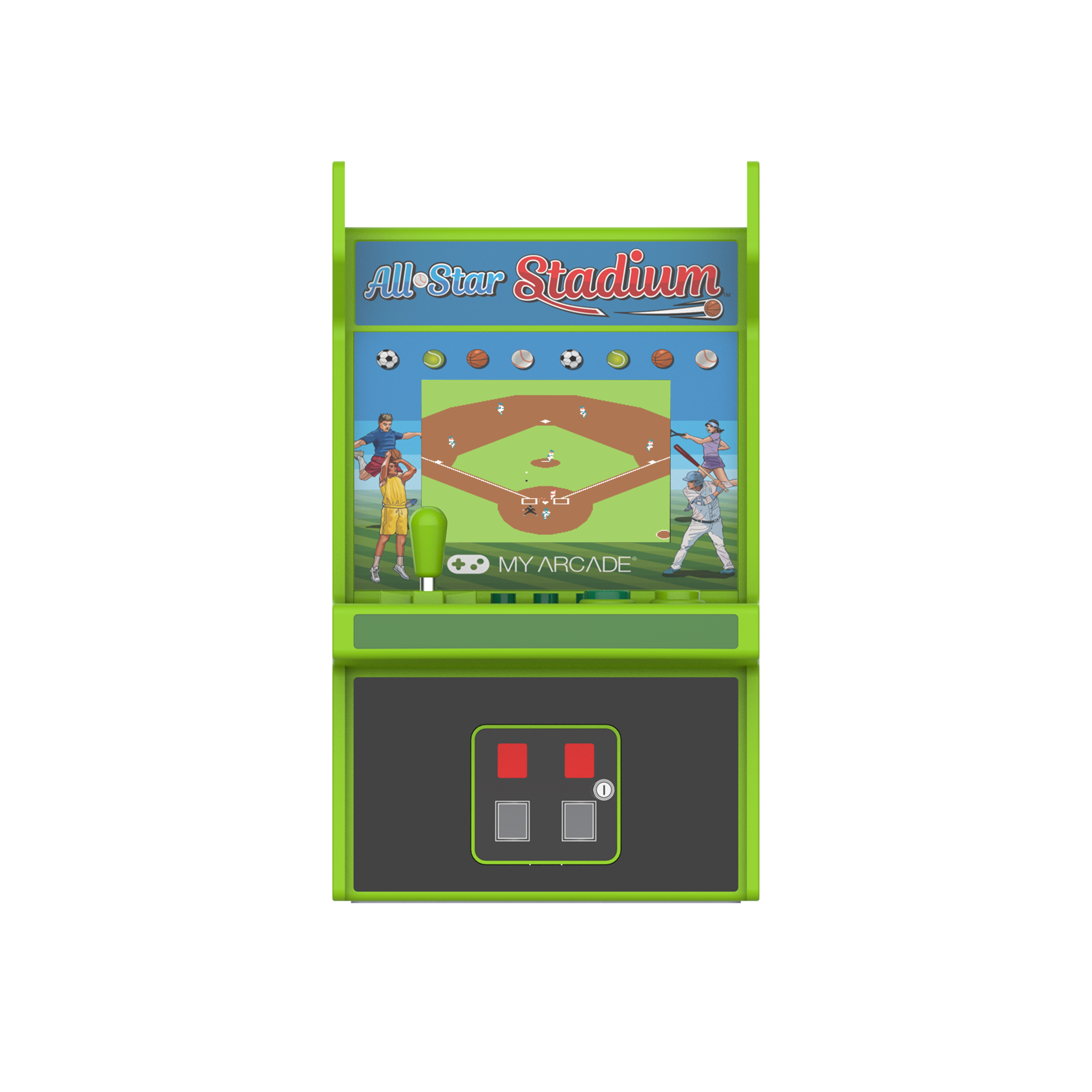 My Arcade Micro Player 6.8" All-Star Stadium Collectible Retro Arcade (307 Games in 1)