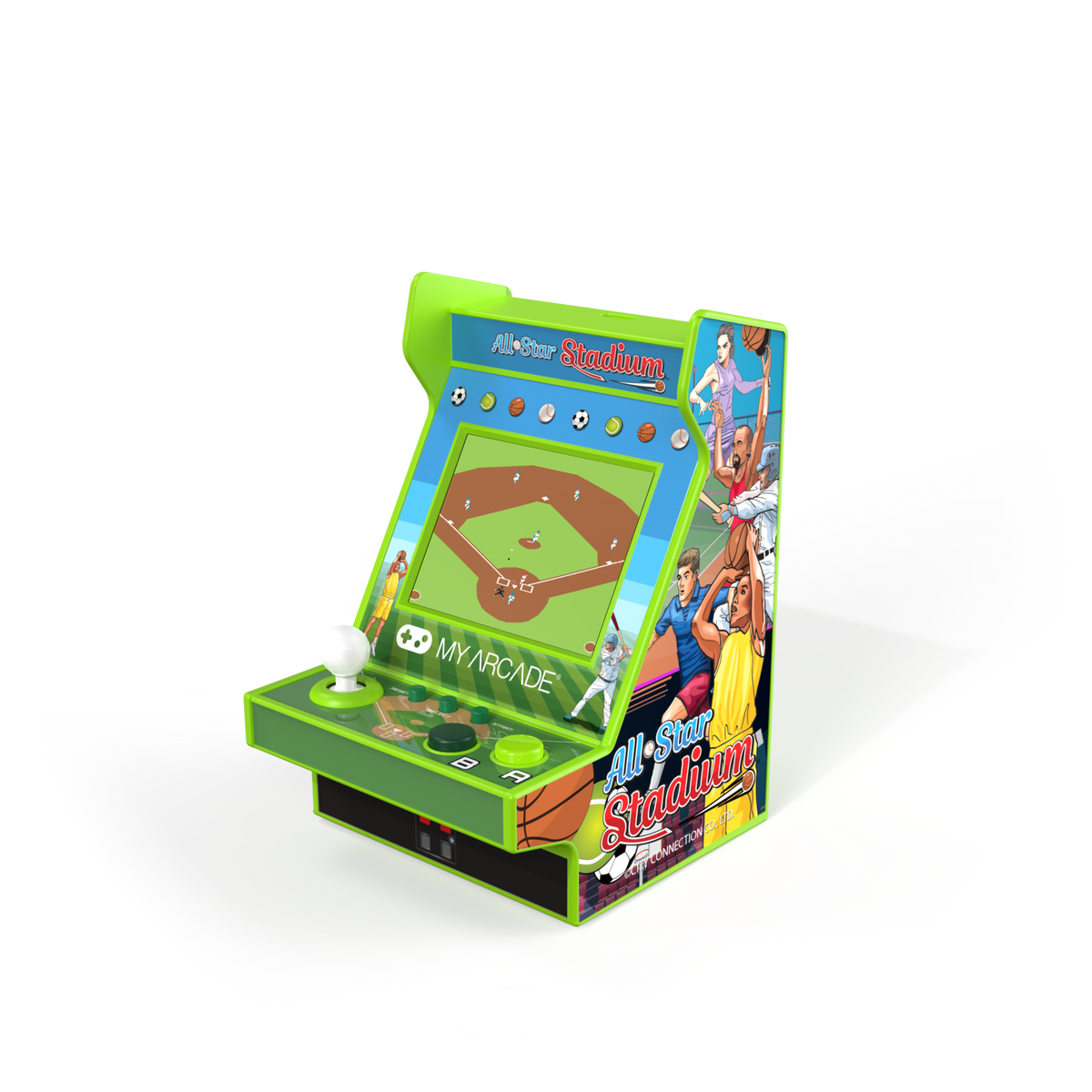 My Arcade Nano Player 4.5" All-Star Stadium Collectible Retro Arcade (207 Games in 1)