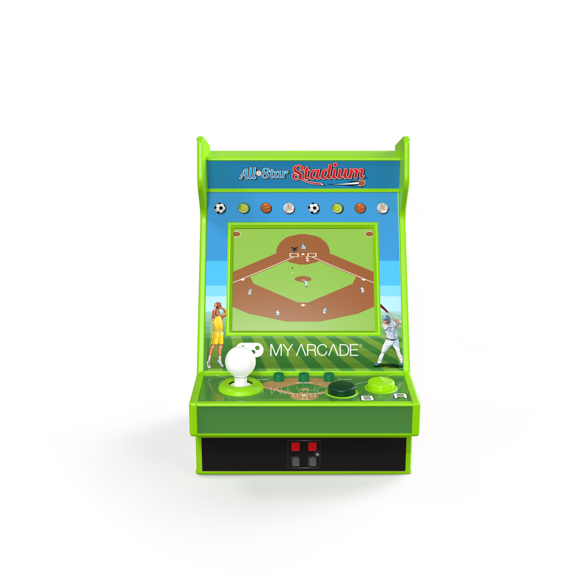 My Arcade Nano Player 4.5" All-Star Stadium Collectible Retro Arcade (207 Games in 1)