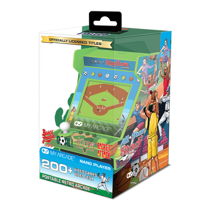 My Arcade Nano Player 4.5" All-Star Stadium Collectible Retro Arcade (207 Games in 1)