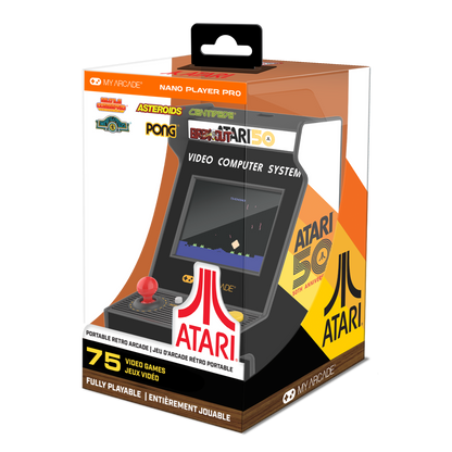 My Arcade Nano Player Pro 4.8" Atari Portable Retro Arcade (75 Games in 1)