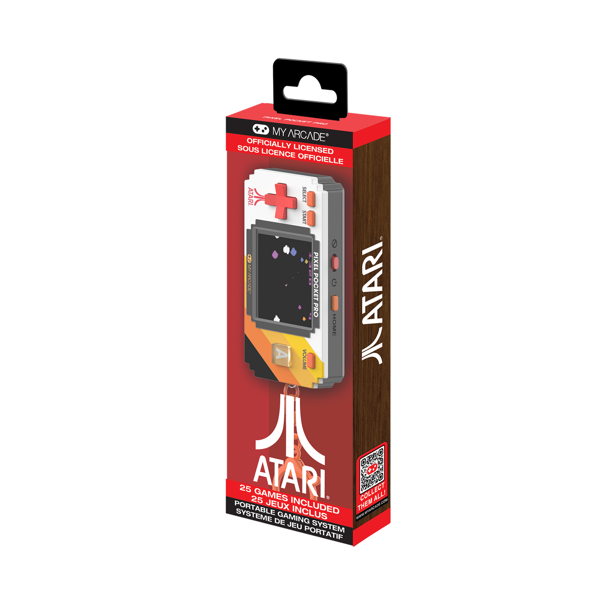 My Arcade Pixel Pocket Pro Atari Portable Gaming System (25 Games in 1)