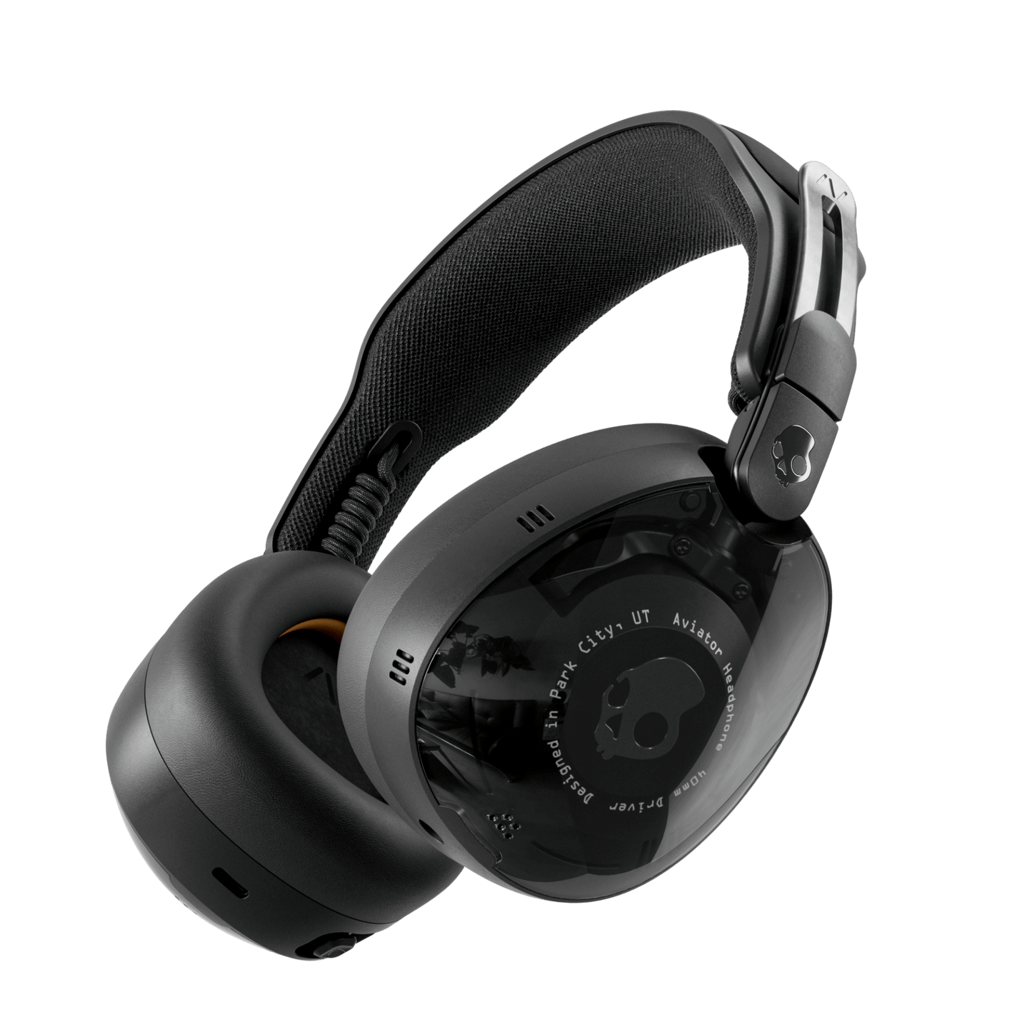 Skullcandy Aviator 900 ANC Wireless Over-Ear Bluetooth Headphones, THX Spatial Audio with Head Tracking, Adaptive Noise Cancelling, Up to 60 Hours Battery, Microphone for iPhone Android - True Black