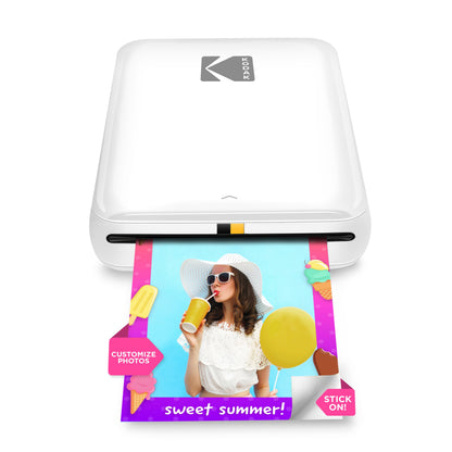 Kodak Step Wireless Mobile Photo Printer, 2x3 Zink Prints - Blue