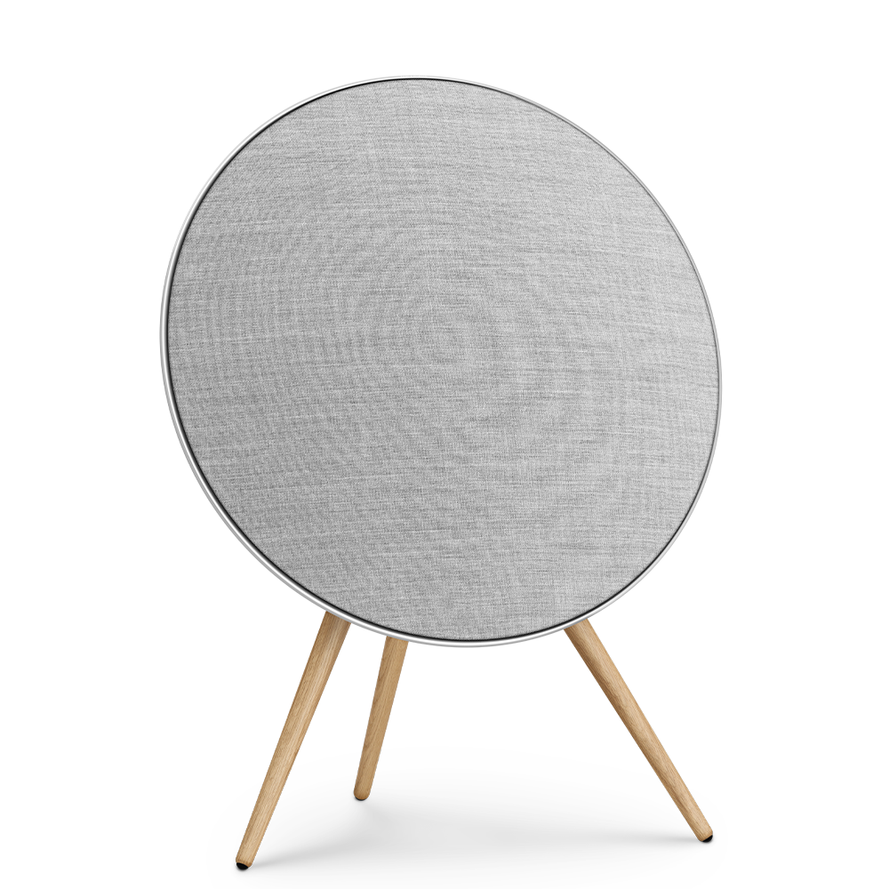 Bang & Olufsen Beosound A9 (5th Generation) - Iconic and Powerful Multiroom WiFi and Bluetooth Home Speaker with Active Room Compensation, Natural Aluminum