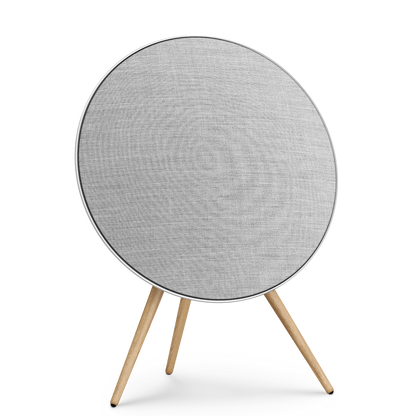 Bang & Olufsen Beosound A9 (5th Generation) - Iconic and Powerful Multiroom WiFi and Bluetooth Home Speaker with Active Room Compensation, Natural Aluminum