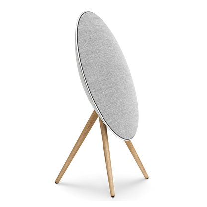 Bang & Olufsen Beosound A9 (5th Generation) - Iconic and Powerful Multiroom WiFi and Bluetooth Home Speaker with Active Room Compensation, Natural Aluminum