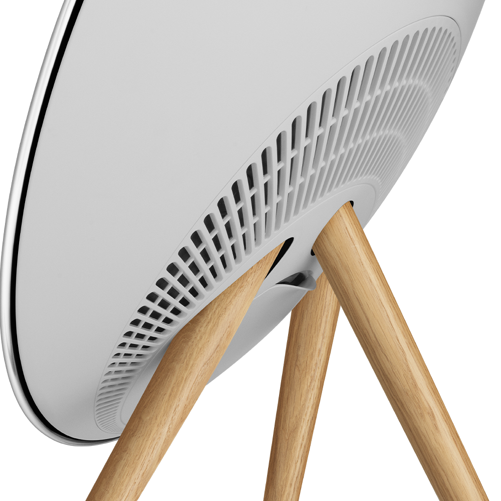 Bang & Olufsen Beosound A9 (5th Generation) - Iconic and Powerful Multiroom WiFi and Bluetooth Home Speaker with Active Room Compensation, Natural Aluminum