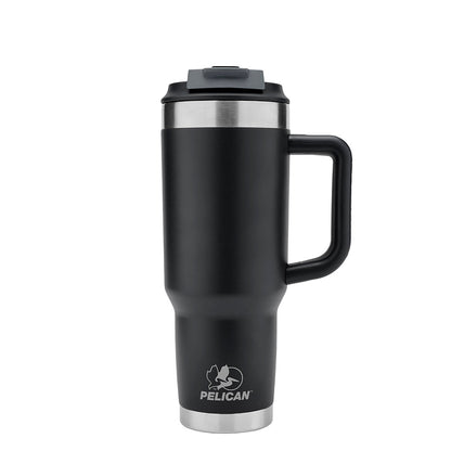 Pelican Porter Dual Lid 40 oz Insulated Tumbler - Jet Black