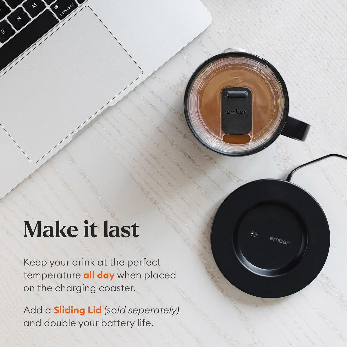 Ember Mug 2 Temperature Control Smart Mug 14 oz - Salt Blue