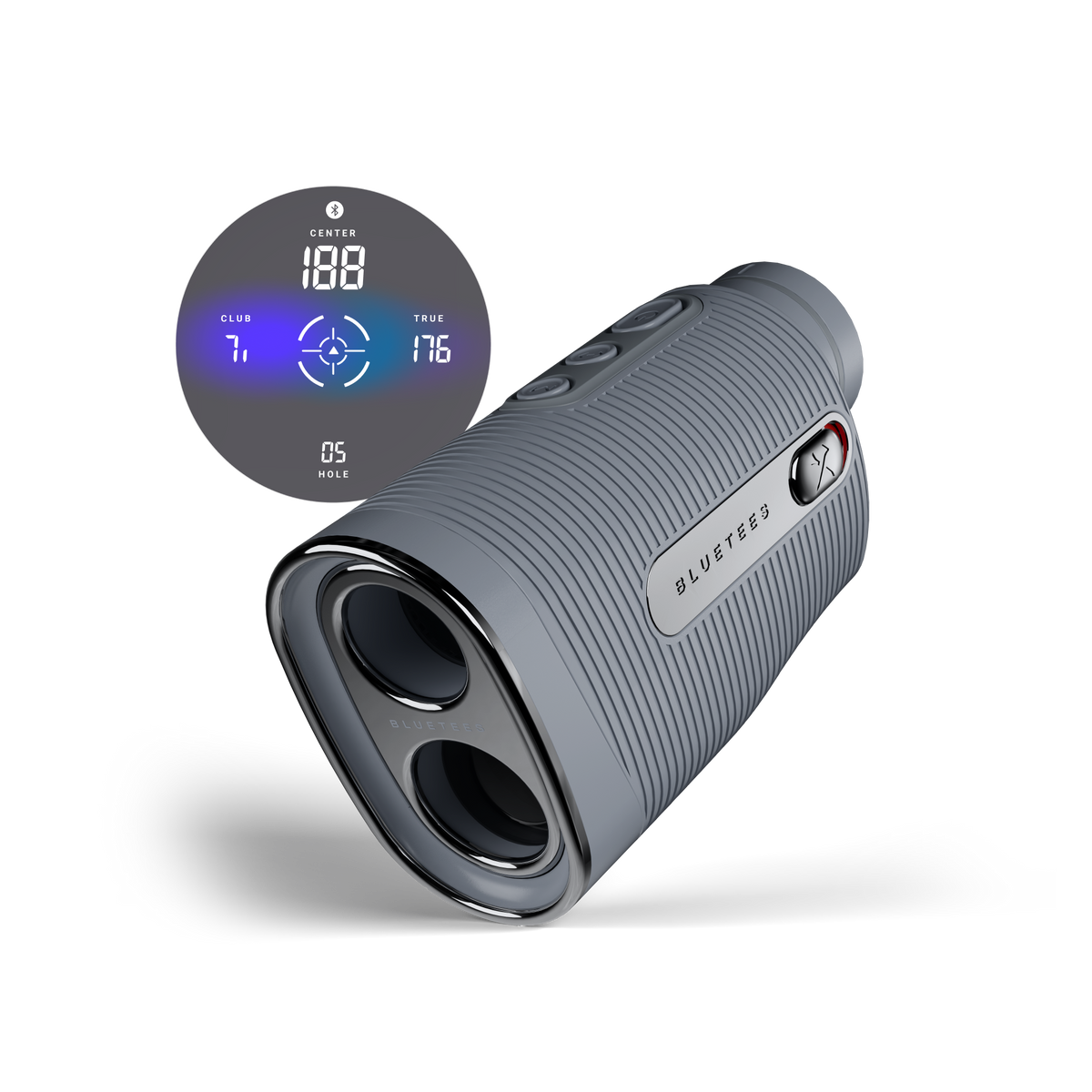 Blue Tees Golf Captain Air Laser Golf Rangefinder with Slope - Gray