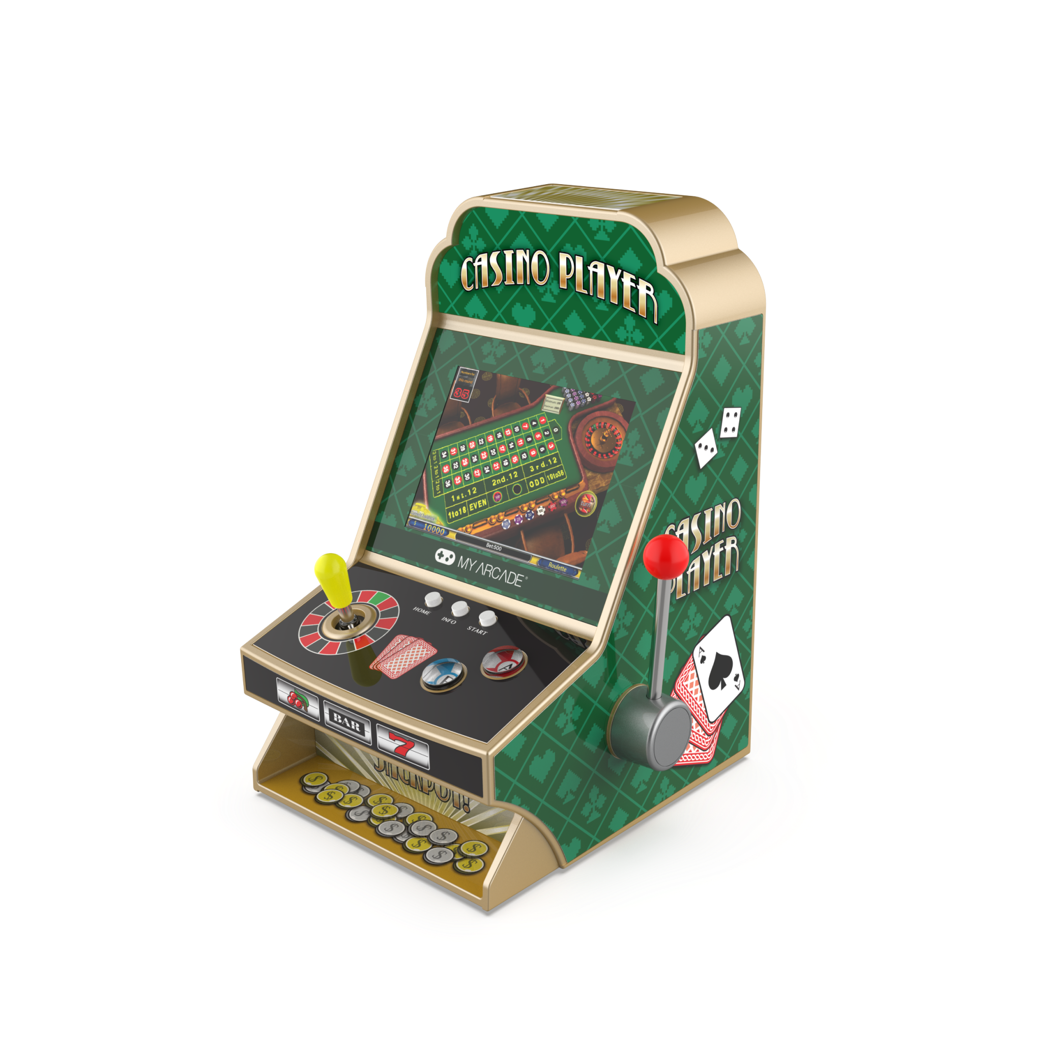 My Arcade Casino Player Portable Casino Gaming System (30 Games in 1)