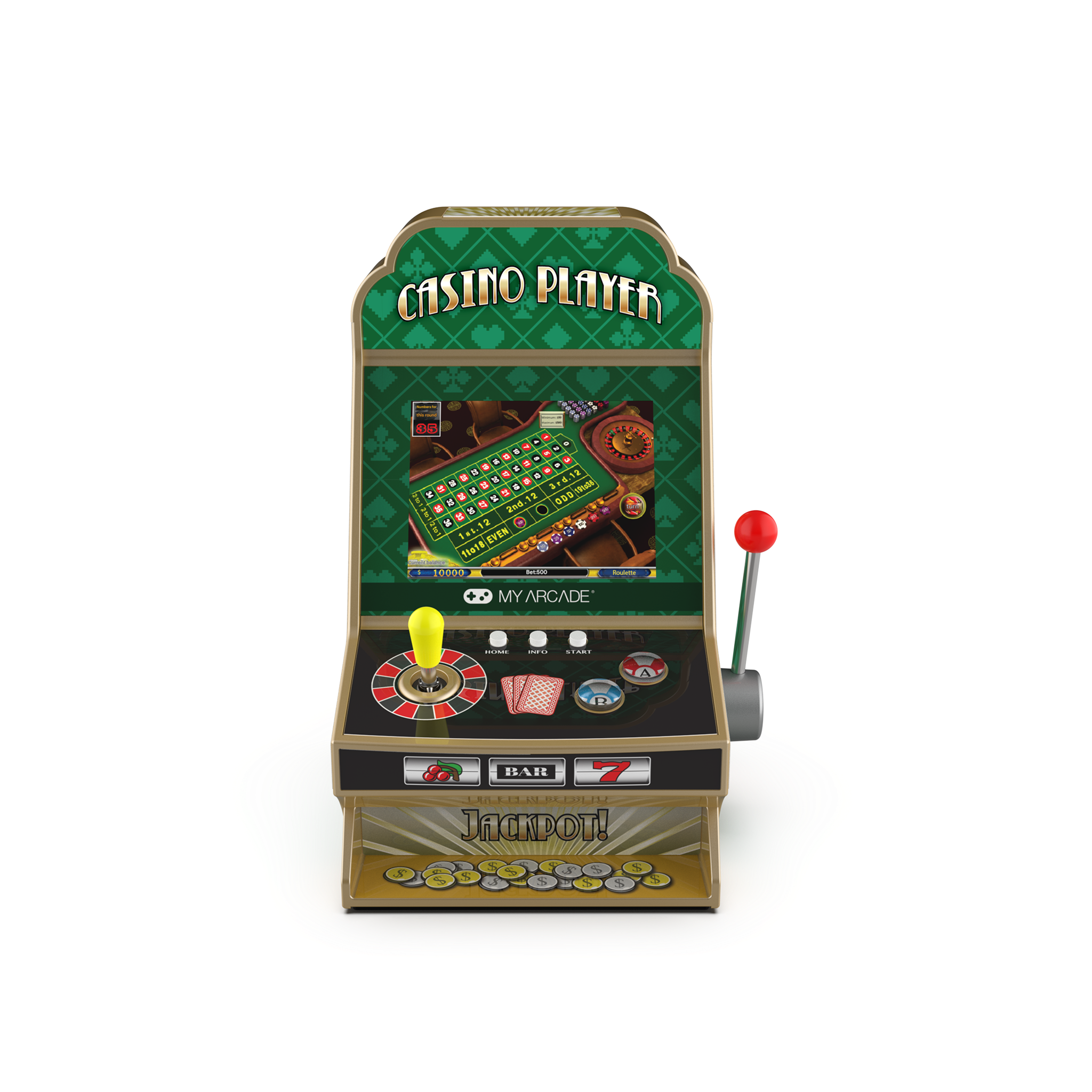 My Arcade Casino Player Portable Casino Gaming System (30 Games in 1)