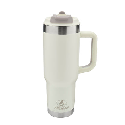 Pelican Porter Dual Lid 40 oz Insulated Tumbler - Linen