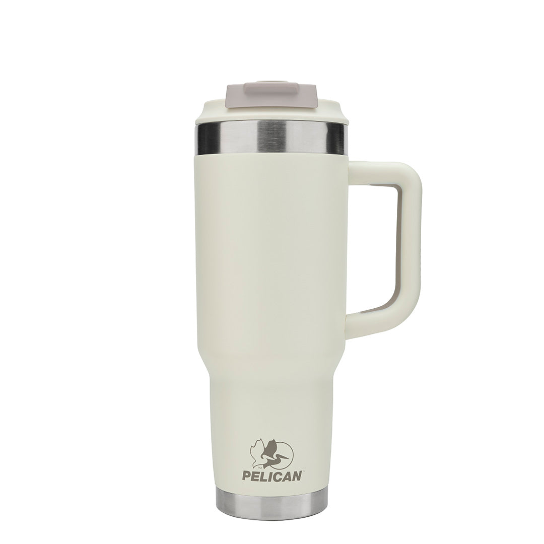 Pelican Porter Dual Lid 40 oz Insulated Tumbler - Linen