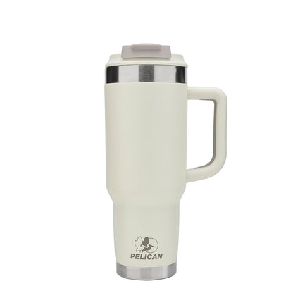Pelican Porter Dual Lid 40 oz Insulated Tumbler - Linen