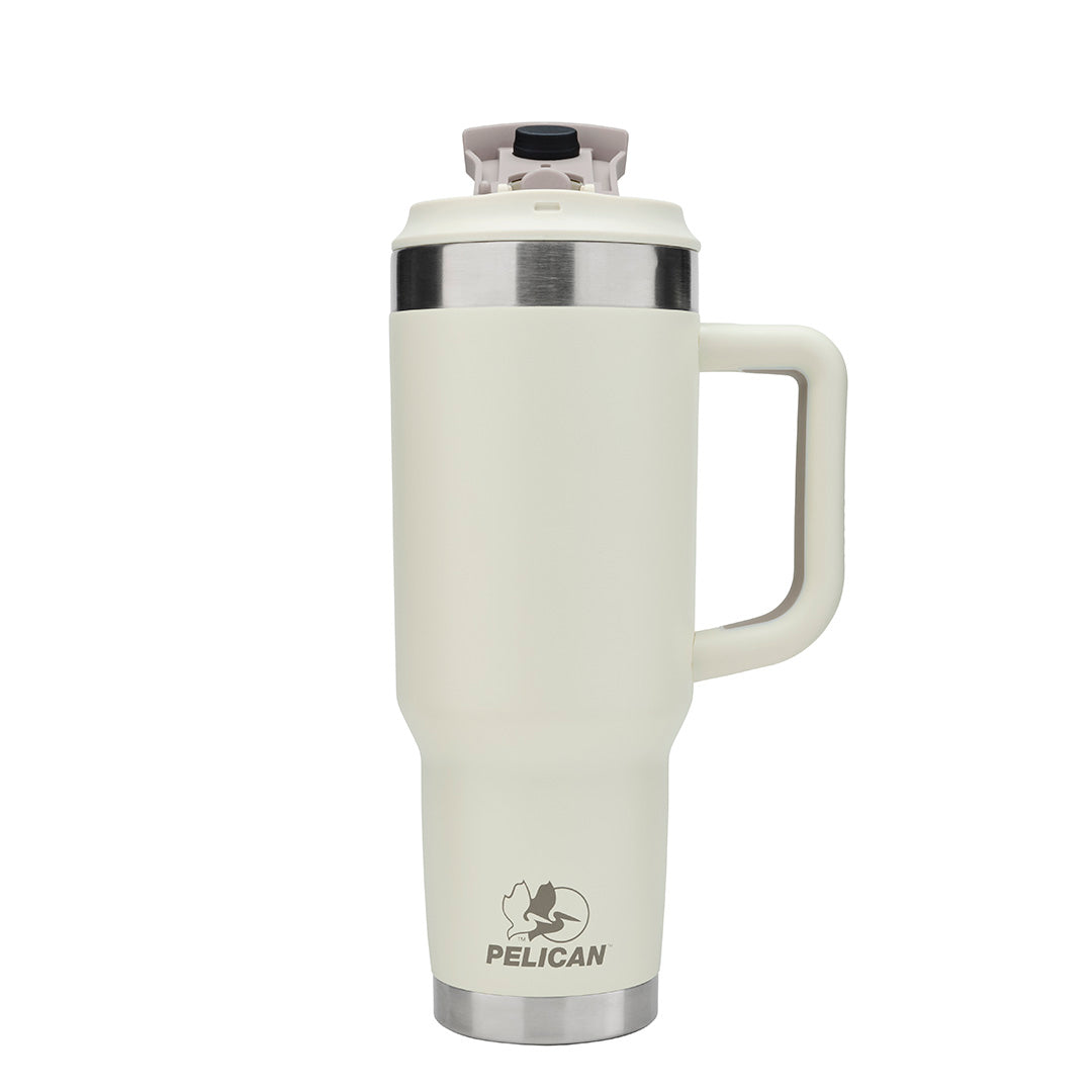 Pelican Porter Dual Lid 40 oz Insulated Tumbler - Linen