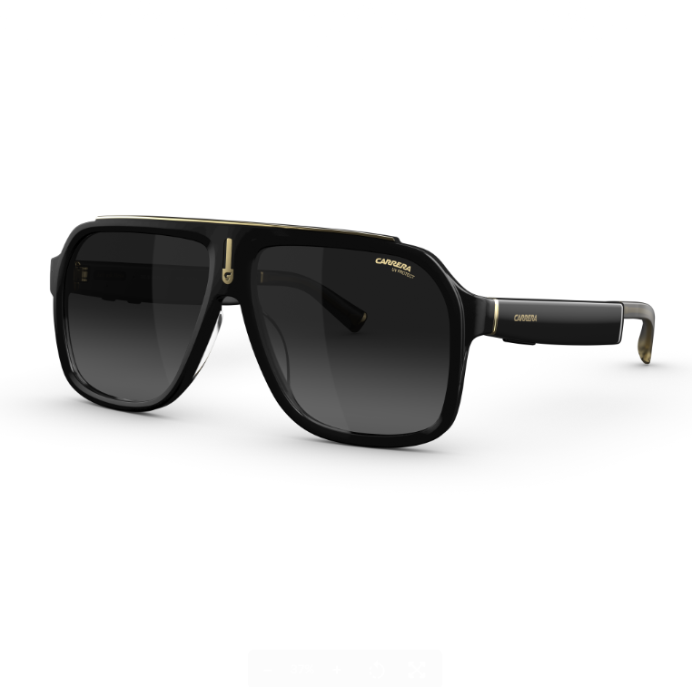 Carrera Smart Glasses with Alexa Cruiser Frames with Gradient Sunglass Lenses - Black