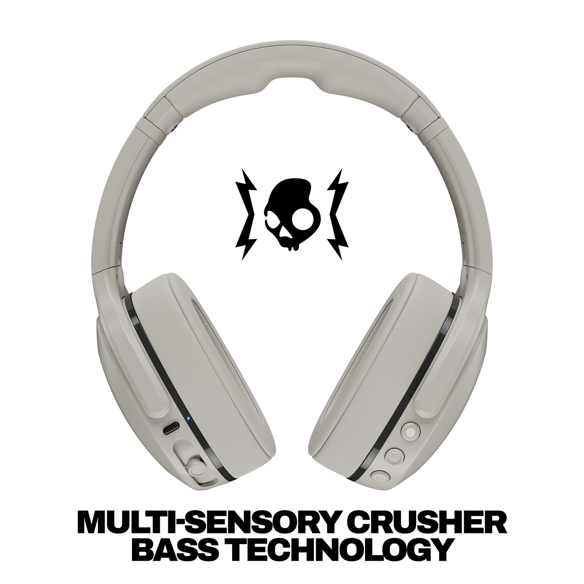 Skullcandy Crusher 540 Active Wireless Over-Ear Headphones - Concrete