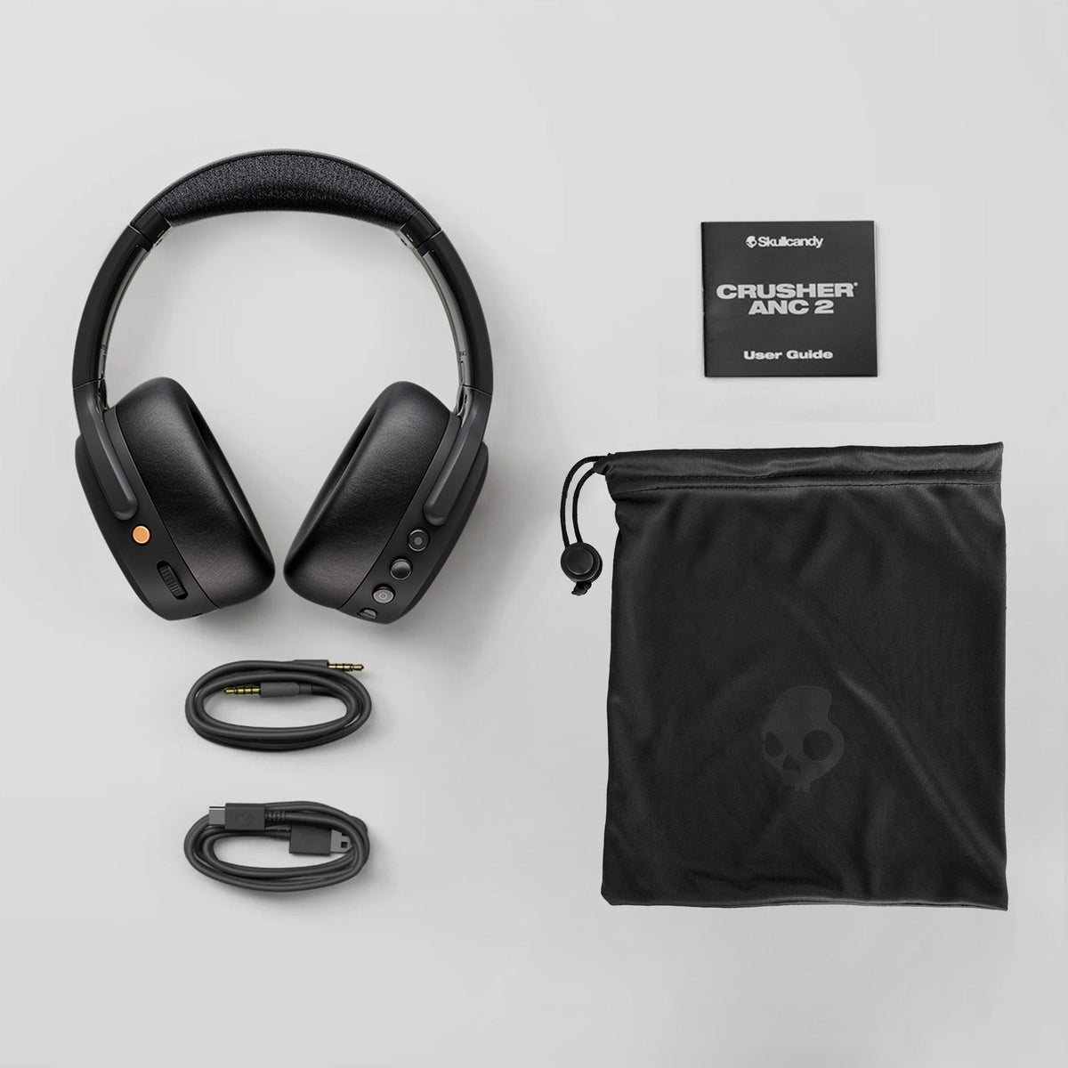 Skullcandy Crusher ANC 2 Wireless Noise Cancelling Over-Ear Headphones - True Black
