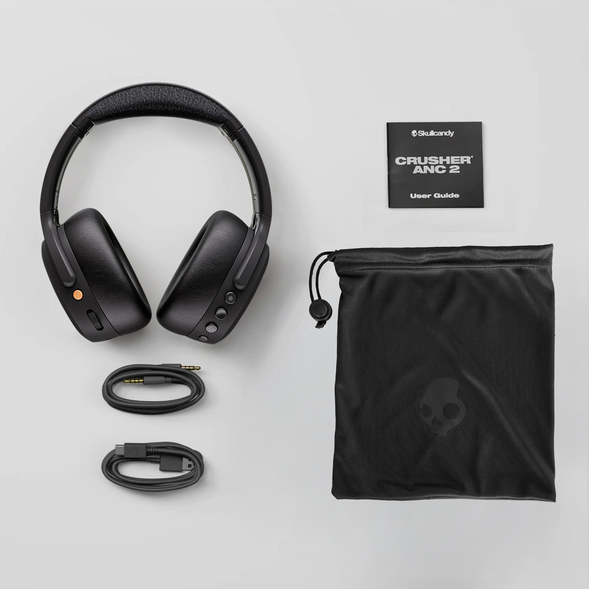 Skullcandy Crusher ANC 2 Wireless Noise Cancelling Over-Ear Headphones - True Black