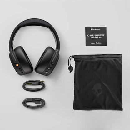Skullcandy Crusher ANC 2 Wireless Noise Cancelling Over-Ear Headphones - True Black