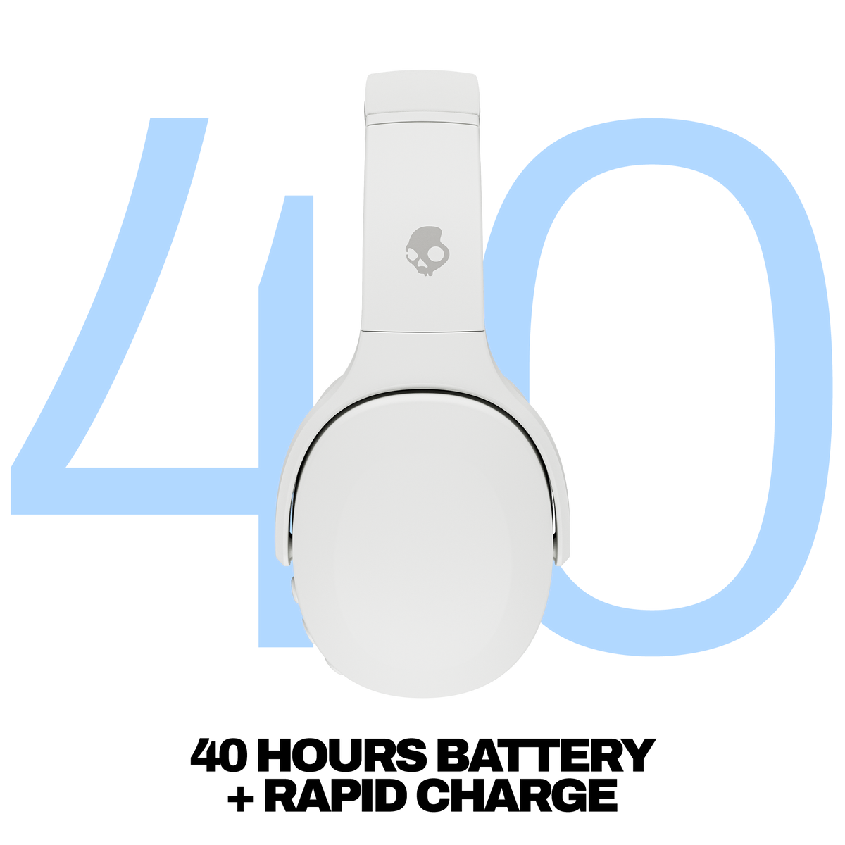 Skullcandy Crusher Evo Wireless Over-Ear Headphones - Bone