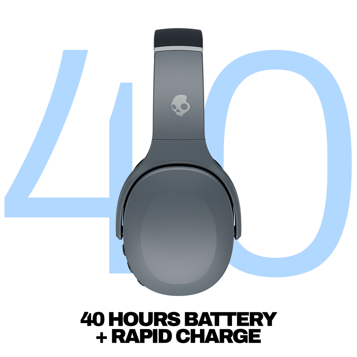 Skullcandy Crusher Evo Wireless Over-Ear Headphones - Chill Grey