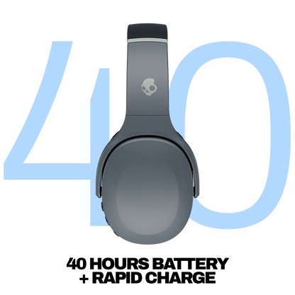 Skullcandy Crusher Evo Wireless Over-Ear Headphones - Chill Grey