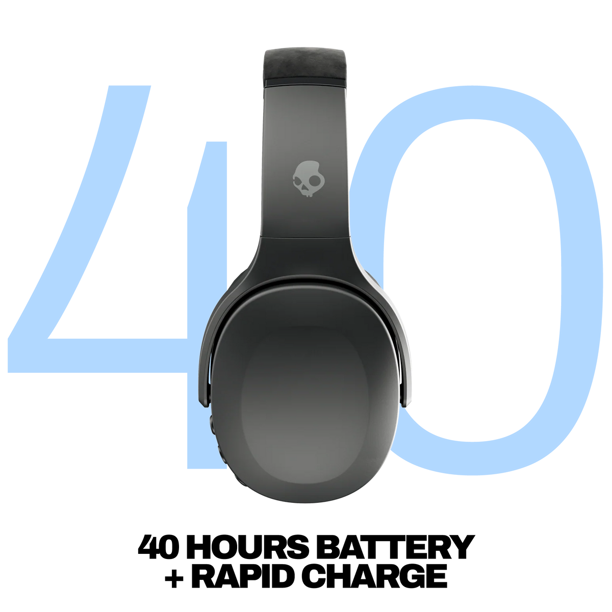 Skullcandy Crusher Evo Wireless Over-Ear Headphones - True Black