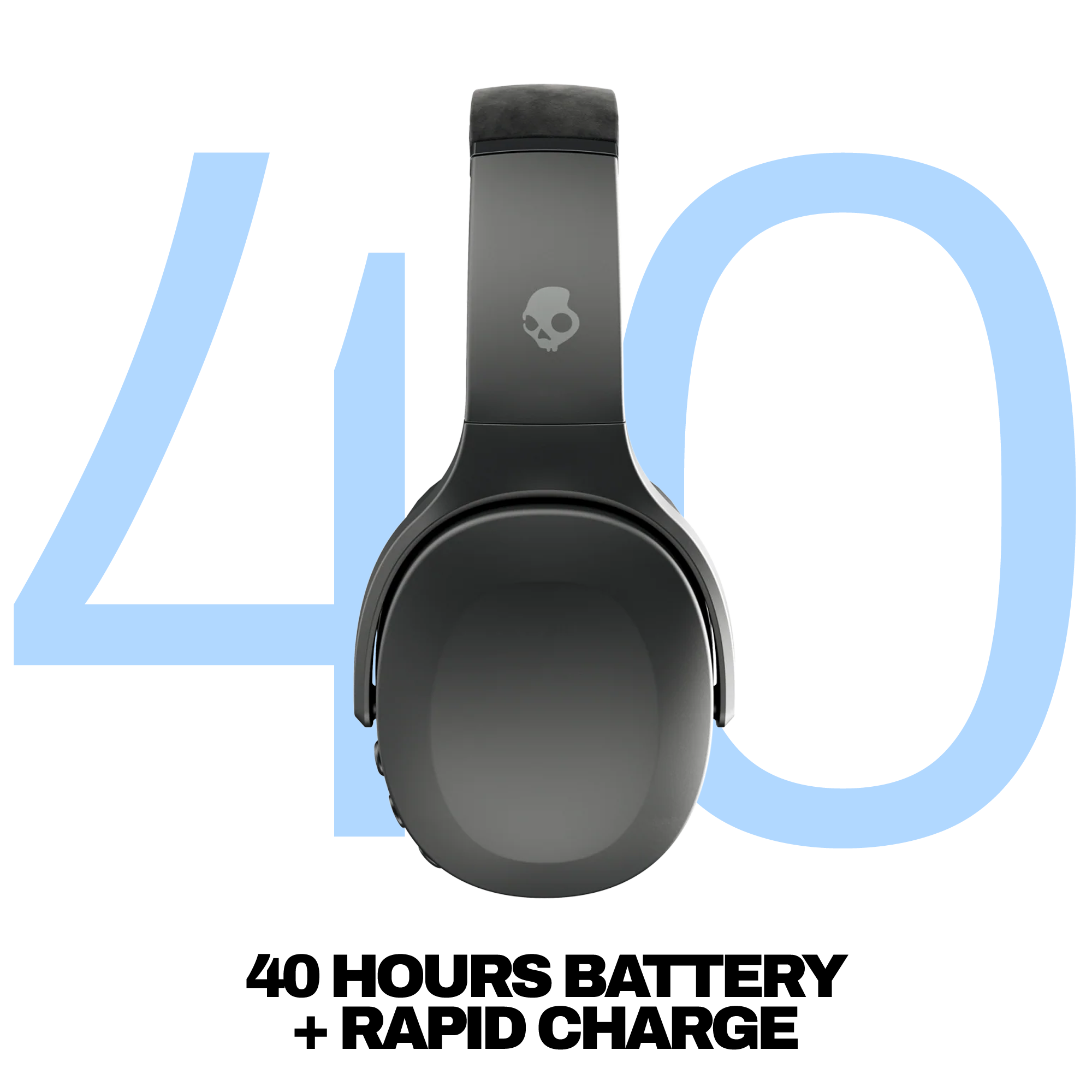 Skullcandy Crusher Evo Wireless Over-Ear Headphones - True Black