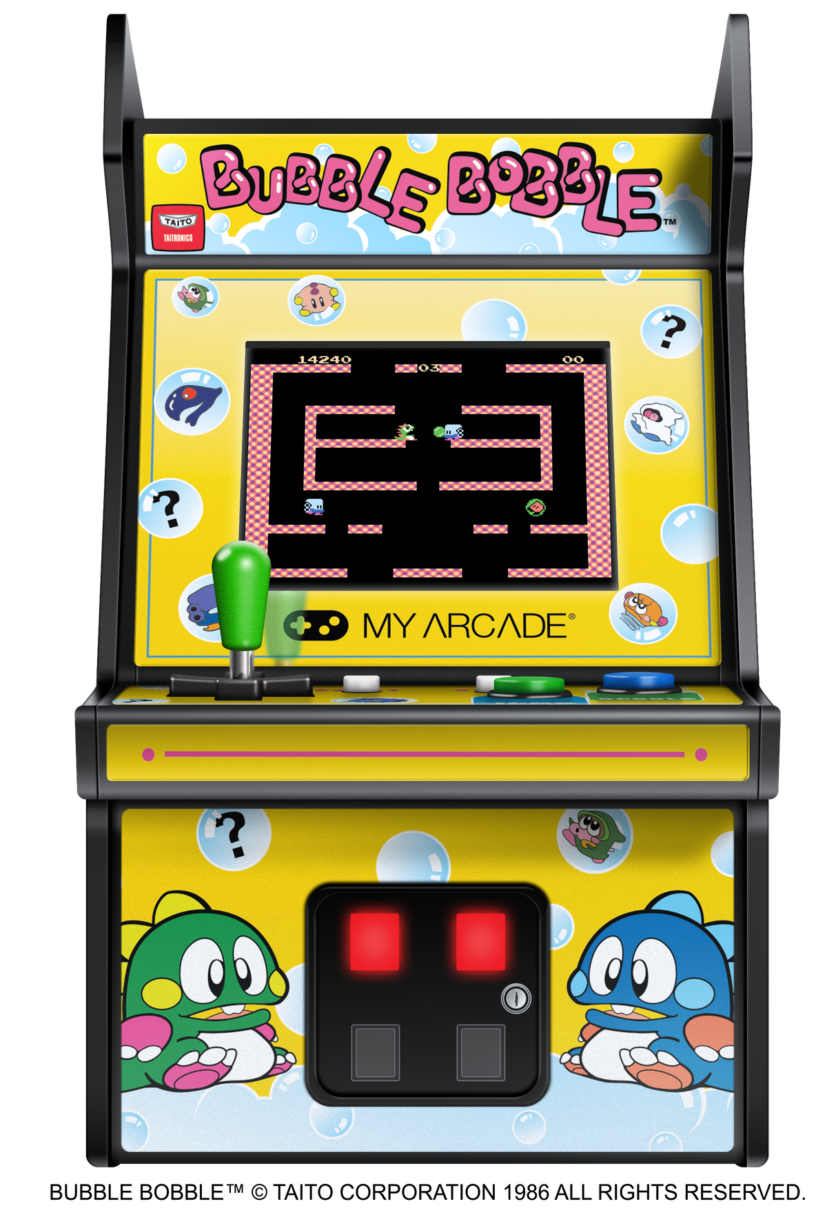 My Arcade Micro Player 6.8" Bubble Bobble Collectible Retro Arcade