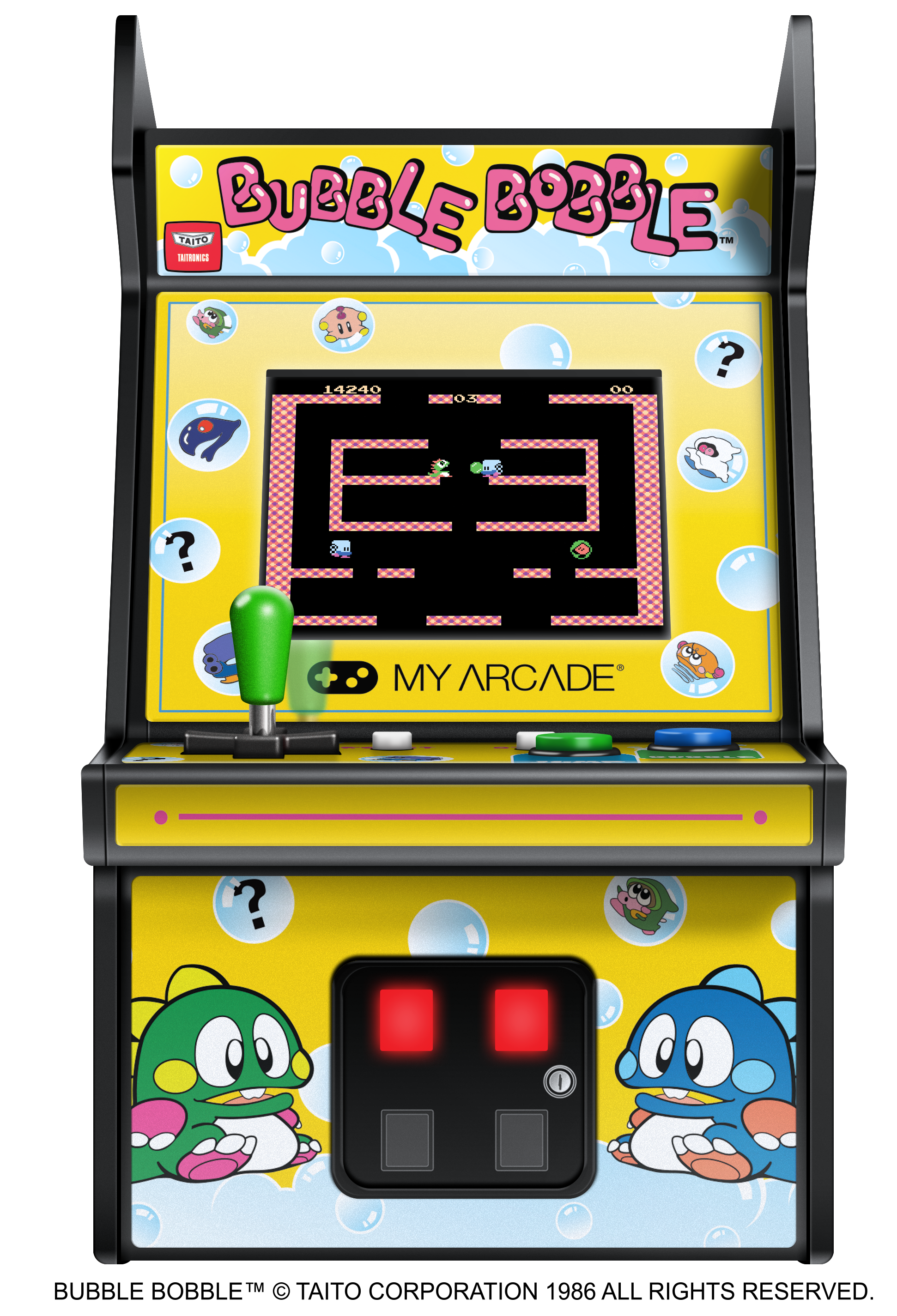 My Arcade Micro Player 6.8" Bubble Bobble Collectible Retro Arcade
